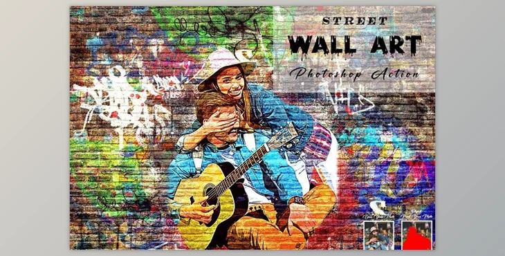 Download Street Wall Art Photoshop Action Creativemarket - 10994529