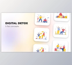 Download Digital Detox – Flat concepts (Videohive 39948051) - AE Project