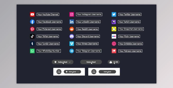 Download Glitch Social Media Animations (Videohive 42593542) - AE Project