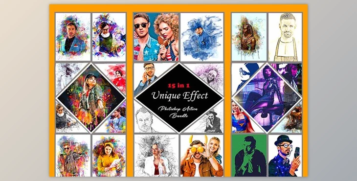 Download Creativemarket – Unique Effect Action Bundle