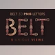 Download Belt – 3D Lettering CreativeMarket - 10996344