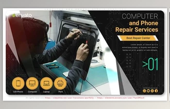 Download Computer and <span class='badge badge-warning'>Phones</span> Repair Services (Videohive 33224653) - AE Project