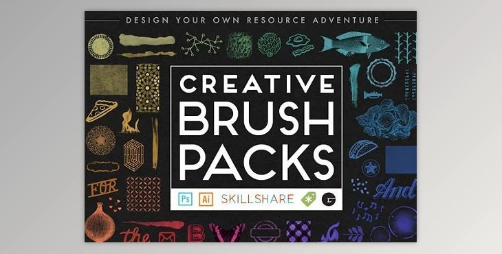 Download Design Your Own Creative Brush Packs in Photoshop & Illustrator