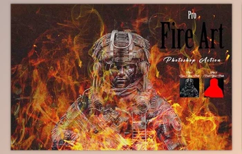 Download Pro Fire Art <span class='badge badge-warning'>Photoshop</span> Action Creativemarket - 10999499