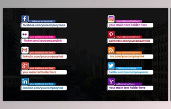 Download Social <span class='badge badge-warning'>Media</span> Lower Thirds (Videohive 42670191) - AE Project