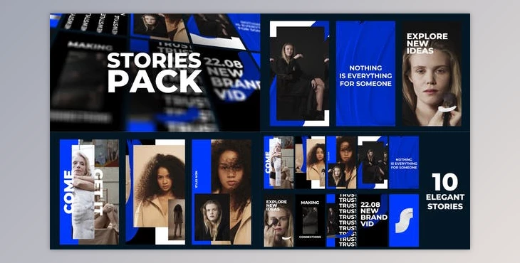 Download 10 Elegant Fashion Stories Pack (Videohive 42672539) - AE Project