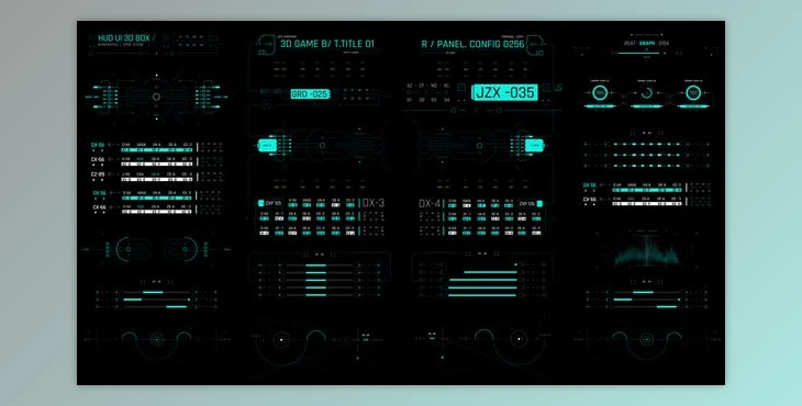 Download HUD Screen Gadgets 5 (Videohive 42796279) - AE Project