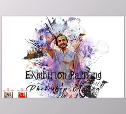 Download Exhibition Painting Photoshop Action Creativemarket - 11013141