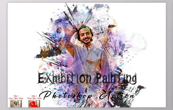 Download Exhibition Painting <span class='badge badge-warning'>Photoshop</span> Action Creativemarket - 11013141
