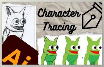 Download Tracing a Character <span class='badge badge-warning'>using</span> Adobe Illustrator
