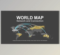 Download World Map – Network Connection (Videohive 40506805) - AE Project
