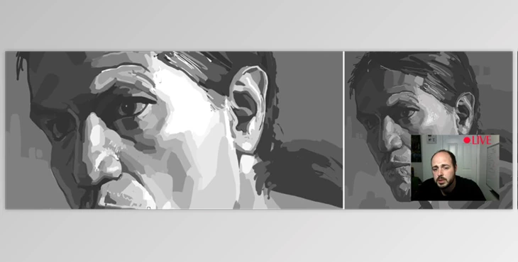 Download New Masters Academy – Monochromatic Portrait with a Hard Round Brush with Iliya Mirochnik