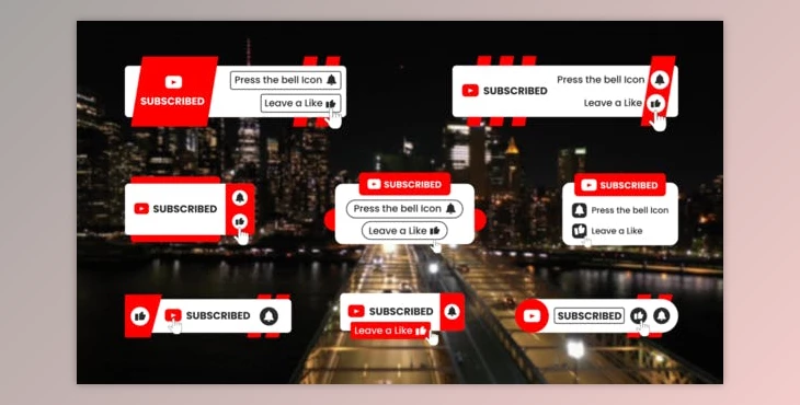 Download Youtube Subscribe Template (Videohive 42856317) - AE Project