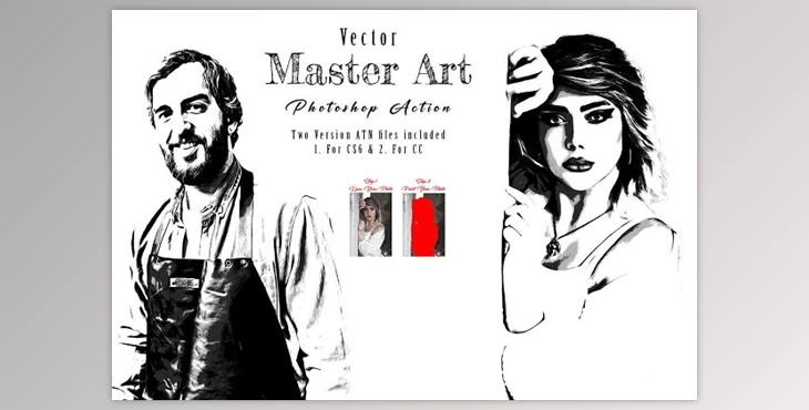 Download Vector Master Art Photoshop Action Creativemarket - 11020125