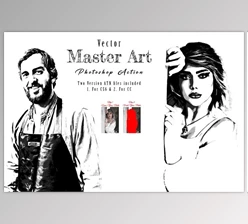 Download Vector Master Art Photoshop Action Creativemarket - 11020125