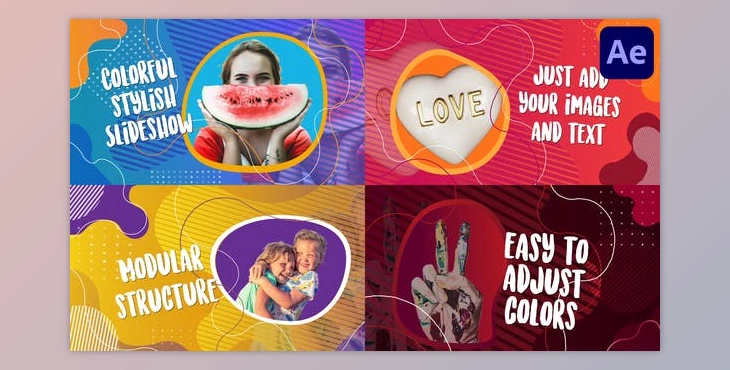 Download Colorful Stylish Slideshow | After Effects (Videohive 33263923) - AE Project
