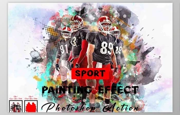 Download Sport Painting <span class='badge badge-warning'>Effect</span> Photoshop Action <span class='badge badge-warning'>Creativemarket</span> - 11640452