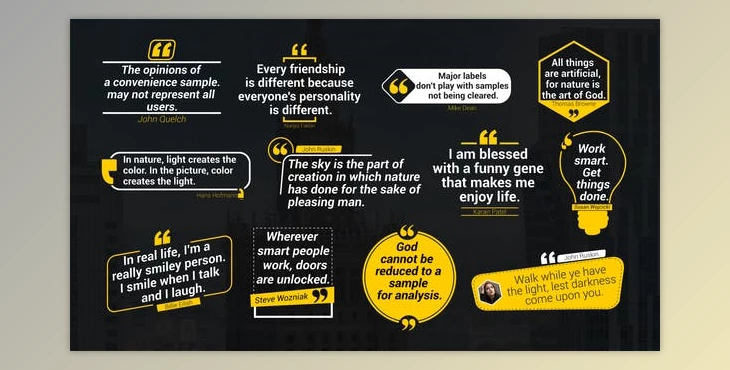 Download Quotes Lower Thirds (Videohive 42901482) - AE Project