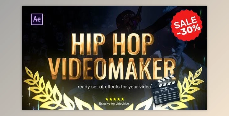 Download Hip Hop Music Video Editor 2.0 (Videohive 23834304) - AE Project