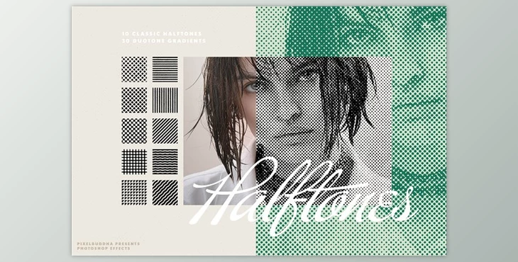 Download Classic Halftone Photo Effects CreativeMarket 11017999