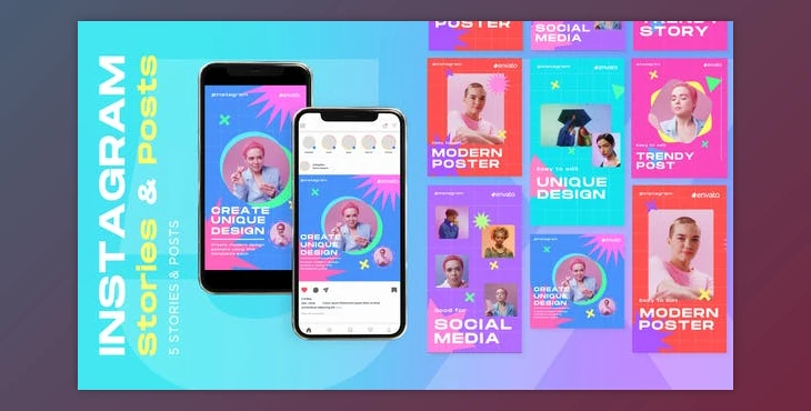 Download Instagram Stories and Posts Pack (Videohive 42929153) - AE Project
