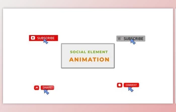 Download Social <span class='badge badge-warning'>Media</span> Element Scene YouTube Subscribe Button Template (Videohive 42925359) - AE Project