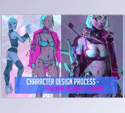 Download Ahmed Aldoori – CyberPunk Design Process