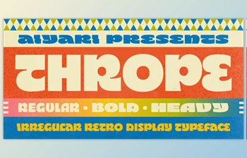 Download Ayr Thrope <span class='badge badge-warning'>Font</span> Family - MyFonts