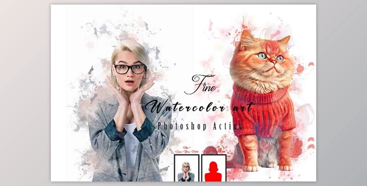 Download Creativemarket - Fine Watercolor Art Photoshop Action
