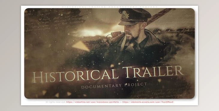 Download Historical Trailer Documentary Project (Videohive 41424460) - AE Project