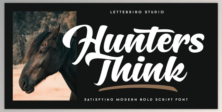 Download Hunters Think Font - MyFonts