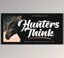 Download Hunters Think Font - MyFonts