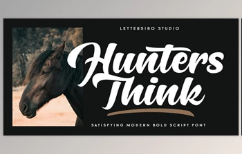 Download Hunters Think <span class='badge badge-warning'>Font</span> - MyFonts