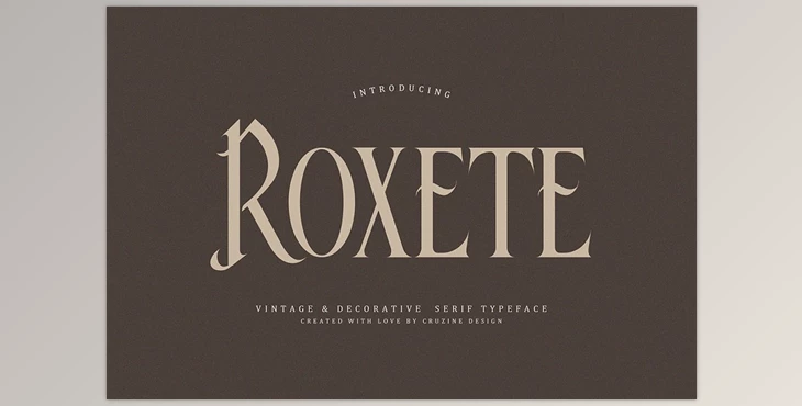Download Roxete Vintage Serif Font