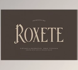 Download Roxete Vintage Serif Font