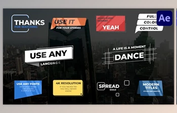 Download Modern Titles for After <span class='badge badge-warning'>Effects</span> (Videohive 43039595) - AE Project