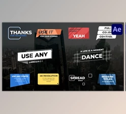 Download Modern Titles for After Effects (Videohive 43039595) - AE Project
