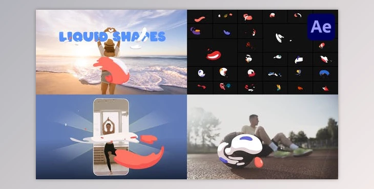Download Colorful Liquid Shapes for After Effects (Videohive 43037838) - AE Project