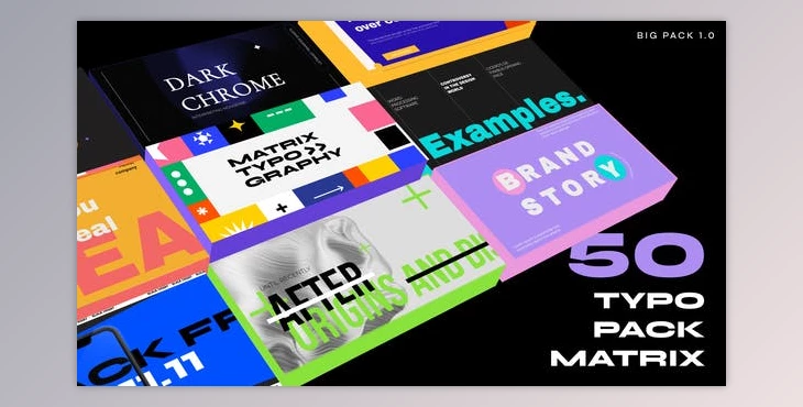 Download Typography Pack MATRIX Text Slides (Videohive 43008424) - AE Project