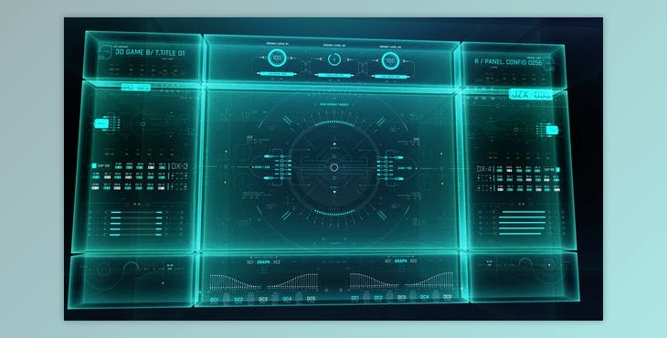 Download HUD Screen Interface 3D 1 (Videohive 43101666) - AE Project