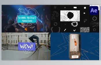 Download Scribble Abstract <span class='badge badge-warning'>Animations</span> for <span class='badge badge-warning'>After</span> Effects (Videohive 42879631) - AE Project