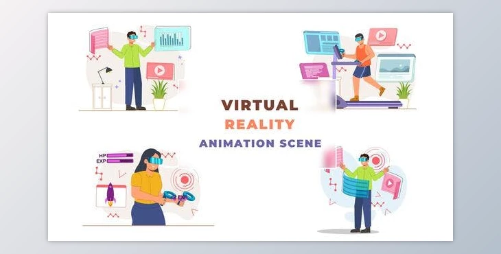 Download Virtual Reality Animation Scene (Videohive 42855486) - AE Project