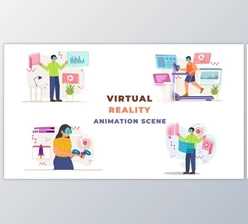Download Virtual Reality Animation Scene (Videohive 42855486) - AE Project