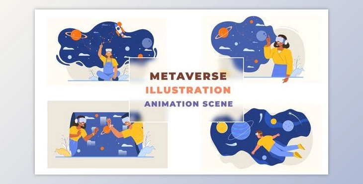 Download Virtual Goggles Metaverse Animation Scene (Videohive 42925987) - AE Project