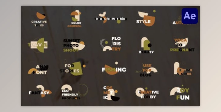 Download Geometric Smooth Titles for After Effects (VideoHive 42923971) - AE Project