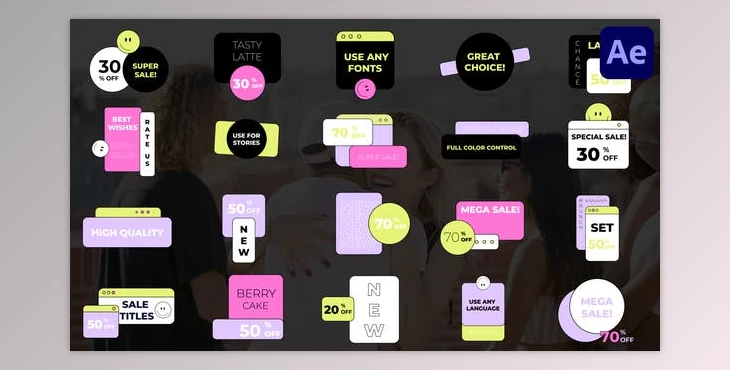 Download Cute Sale Titles for After Effects (Videohive 42923806) - AE Project