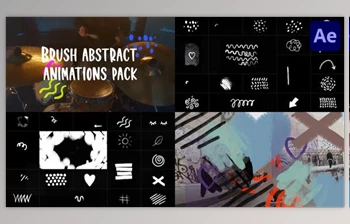 Download Brush Abstract <span class='badge badge-warning'>Animations</span> Pack for <span class='badge badge-warning'>After</span> Effects (Videohive 42923636) - AE Project