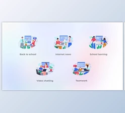 Download School Learning – Flat Concepts (Videohive 42903114) - AE Project
