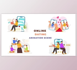 Download Online Digital Dating Concept Scene (Videohive 42854238) - AE Project