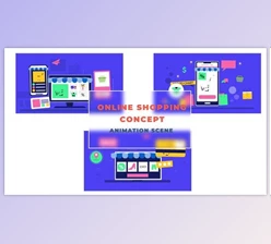 Download Online Shopping Concept Animation Scene (Videohive 42854209) - AE Project